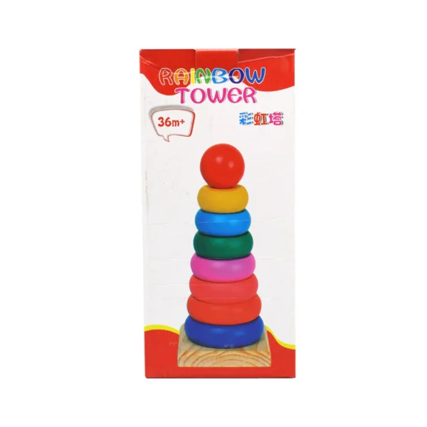 Full Size Rainbow Tower - Wooden