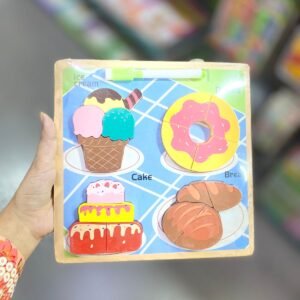 Food Fun Wooden Puzzle Board