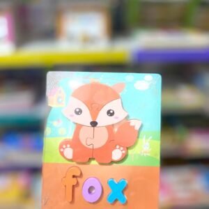 Fox 4-Piece Wooden Puzzle Board
