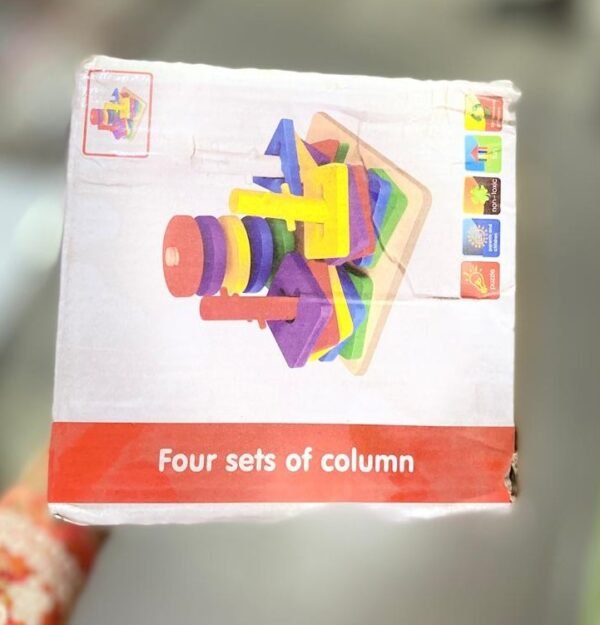 Wooden 4-Column Shape Sorter