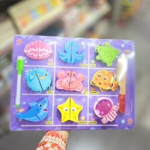 Sea Animals 2-Piece Puzzle Board