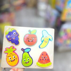 2-Piece Fruits Wooden Puzzle Board