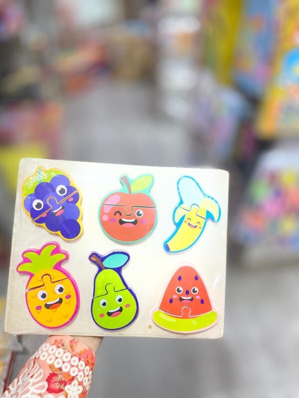 2-Piece Fruits Wooden Puzzle Board