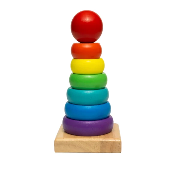 Full Size Rainbow Tower - Wooden - Image 2